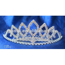 Rhinestone casamento tiara pente (GWST12-002)